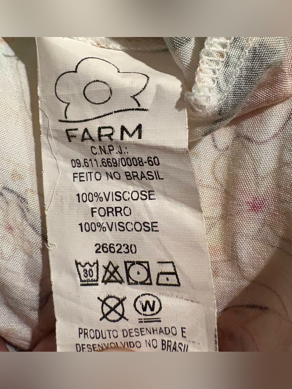 Farm Rio Long Floral Maxi Dress Size M Strappy V Neck White/Yellow - Picture 7 of 14